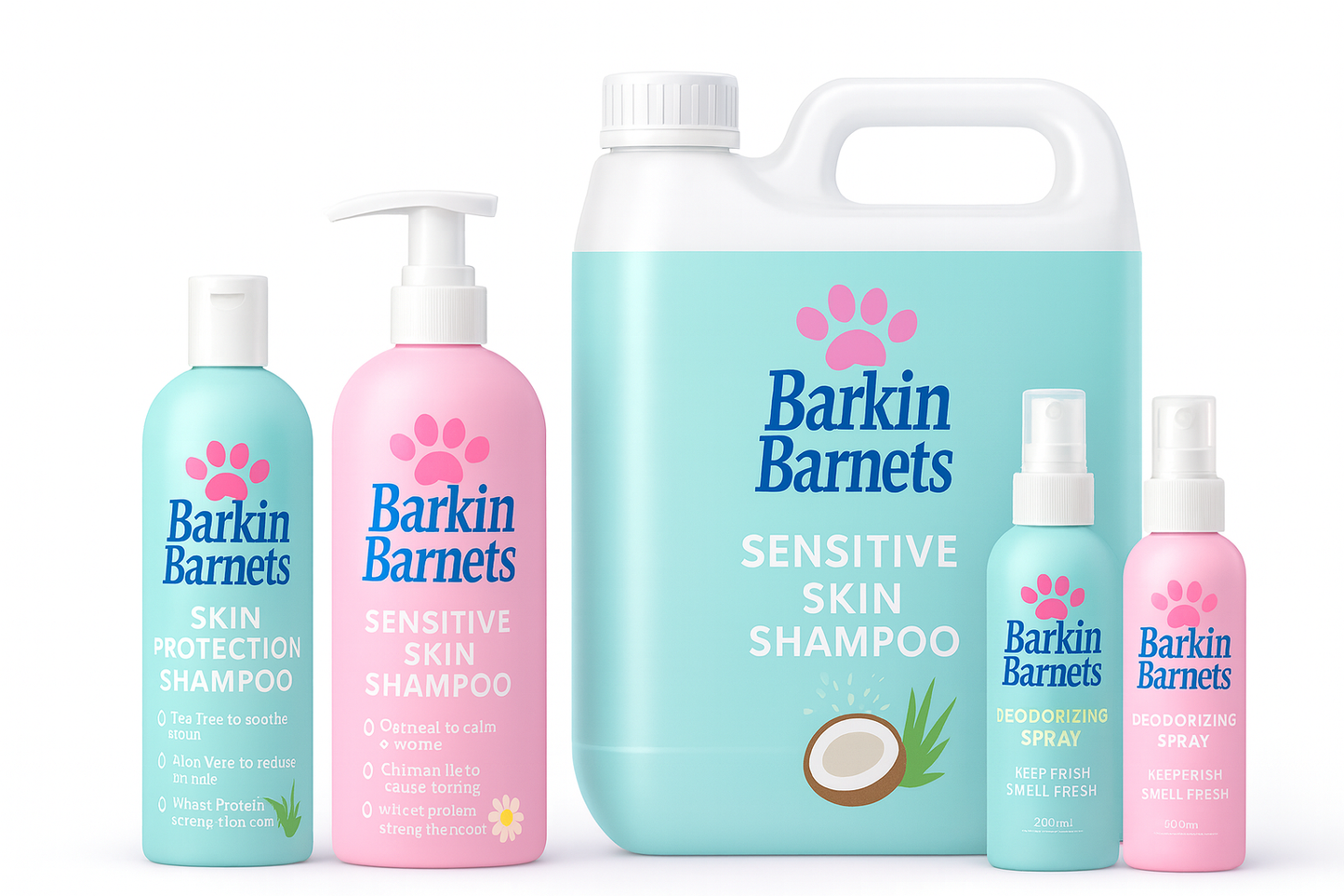 Barkin Barnets Bespoke Shampoo and Deodorant Range