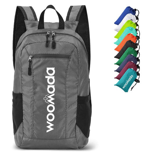 WOOMADA 16L Ultra Lightweight Packable Water Resistant Travel Hiking Backpack Daypack Handy Foldable Camping Outdoor Backpack